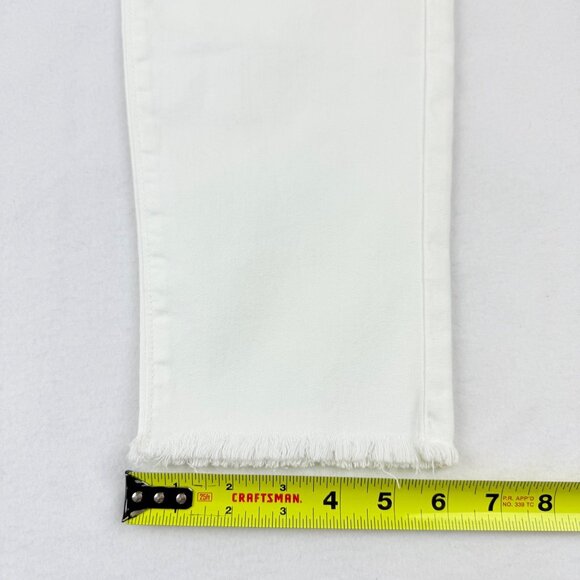 Loft Womens White Stretch High Rise The Skinny Ankle Denim Jeans Size 34/18 NWOT - Picture 10 of 11